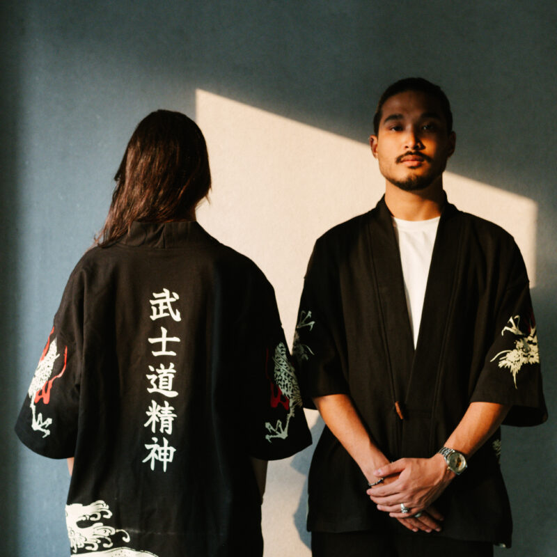 Year of the Dragon Kimono by Bushido Nepal, alternate product view
