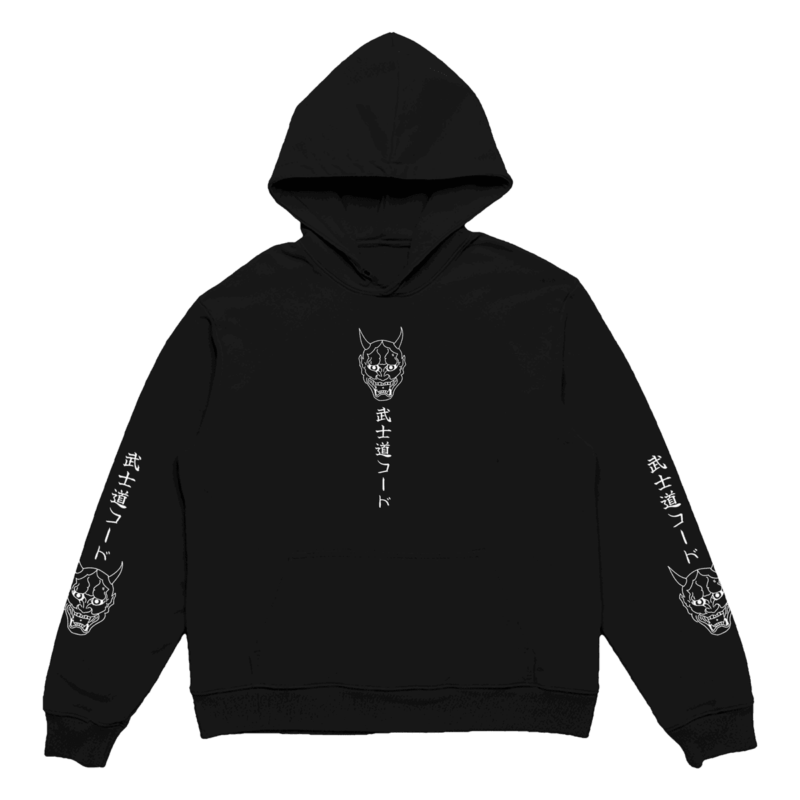 Oversized Oni Hoodie by Bushido Nepal, front view